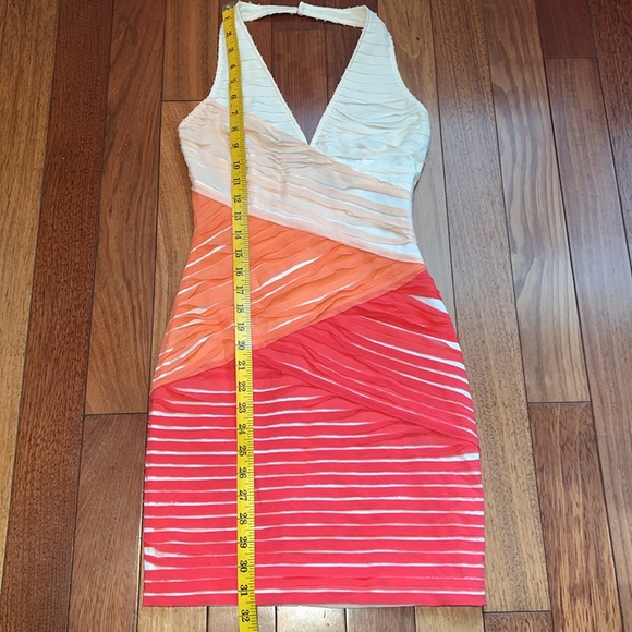 Peach, Orange & Red Halter Dress - Picture 11 of 11